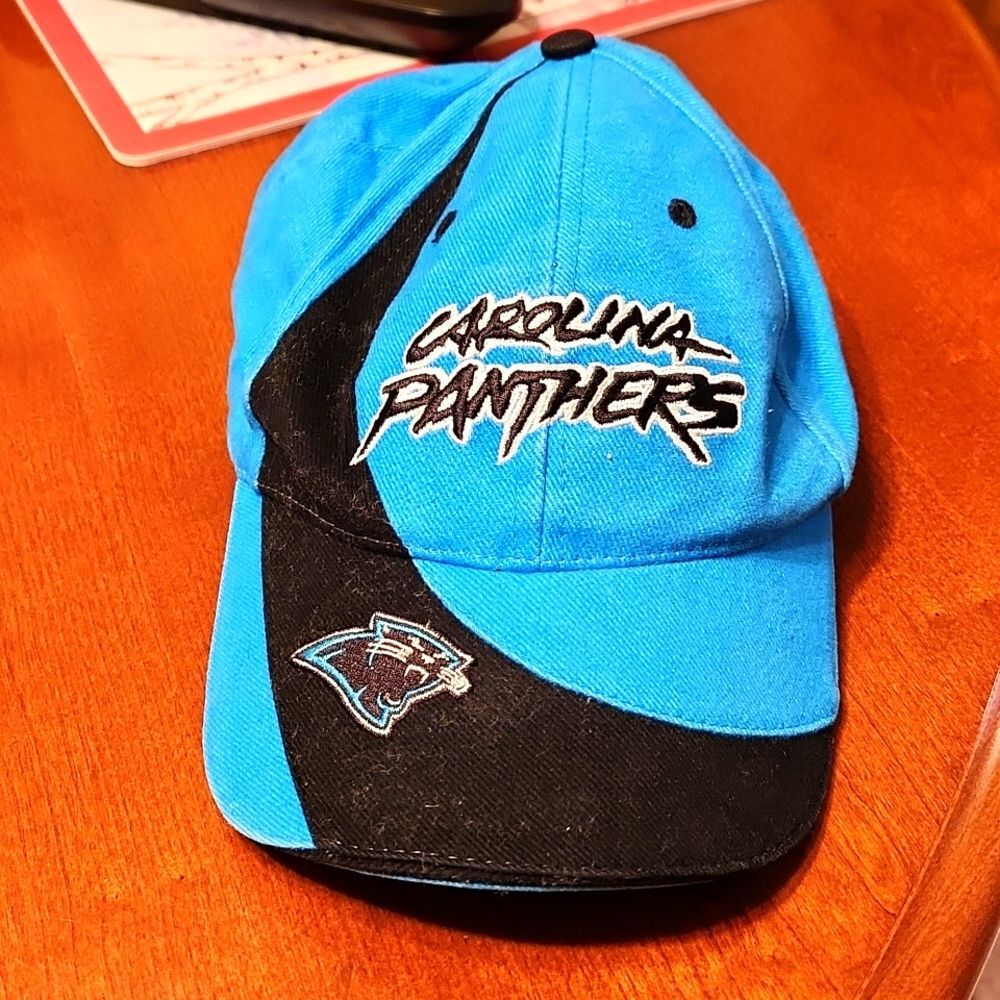 NFL Carolina Panthers Blue & Black Adjustable Hat Cap